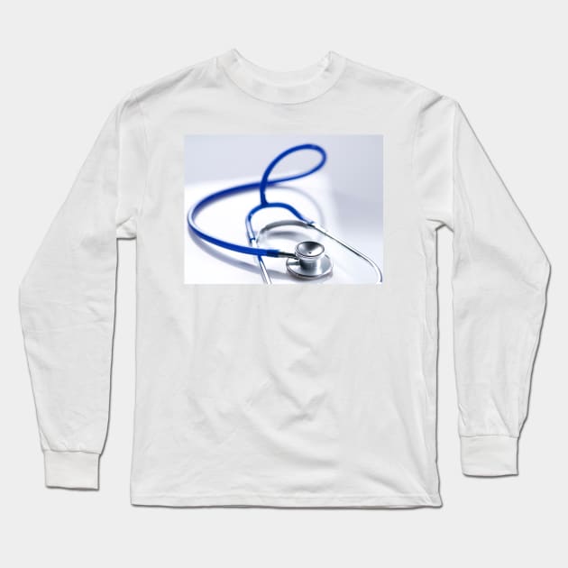 Stethoscope (F011/8882) Long Sleeve T-Shirt by SciencePhoto